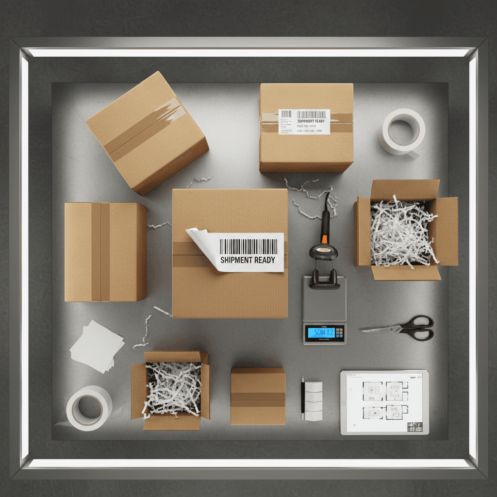 PNP enterprise team preparing packages for distribution